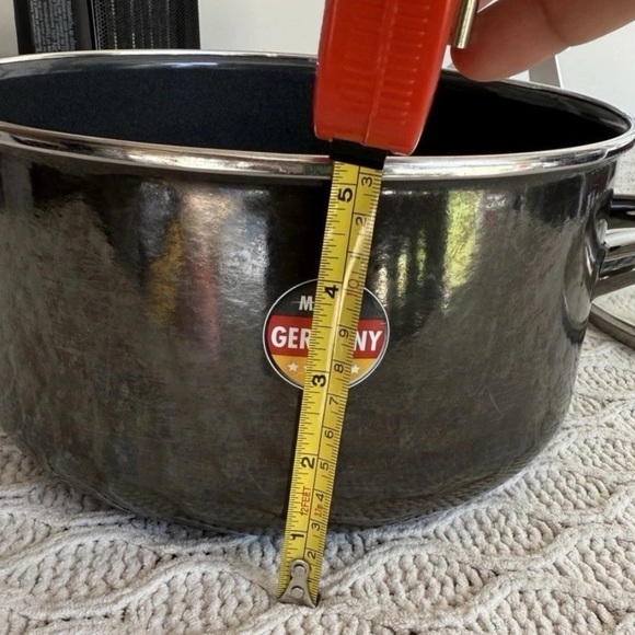 Kochstar by Merten & Storck German Glass Black Cooking Pot with Lid 5 Liters - Picture 13 of 14